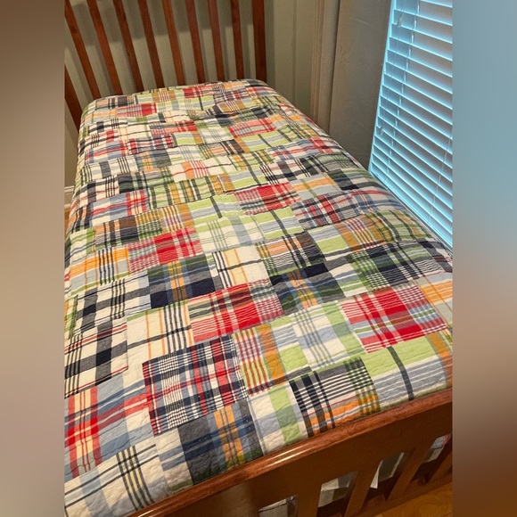 Pottery Barn Bedding Pottery Barn Twin Madras Quilt Poshmark